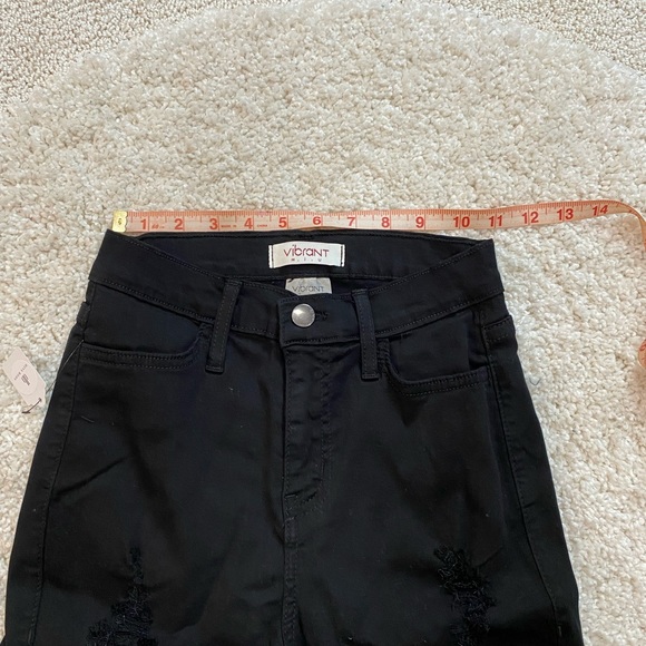 Vibrant MIU skinny high waist distressed jeans NWT - Picture 7 of 9